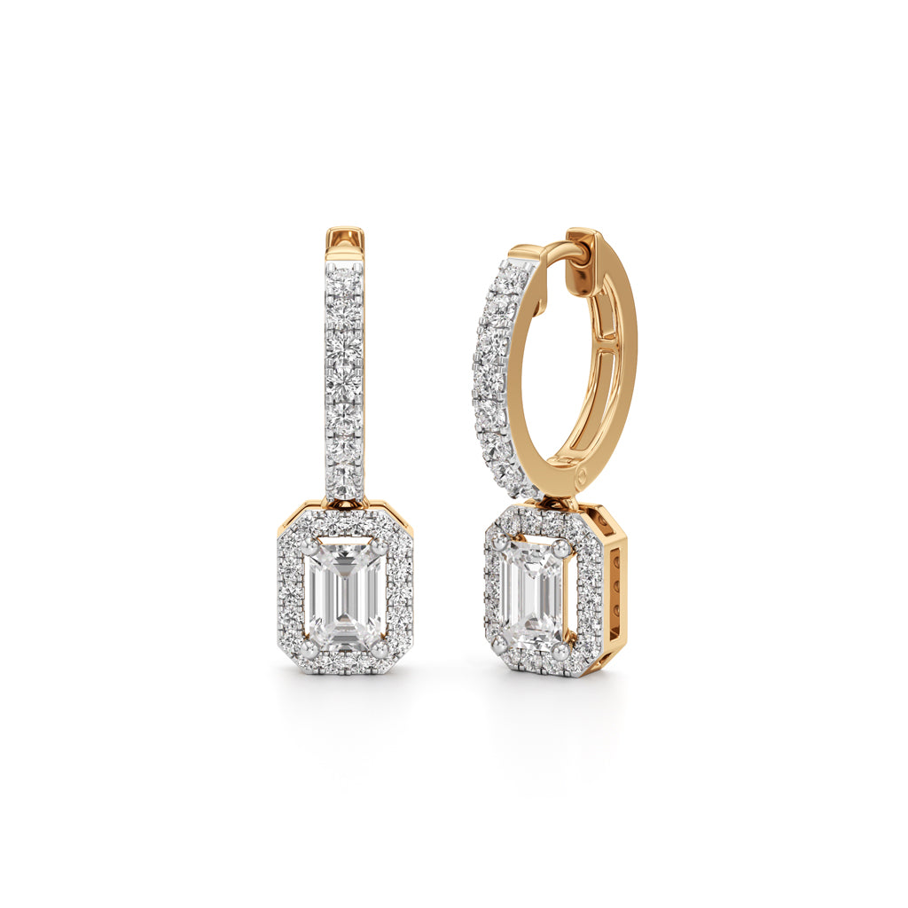 150Ct Round Shape Delicate Earrings