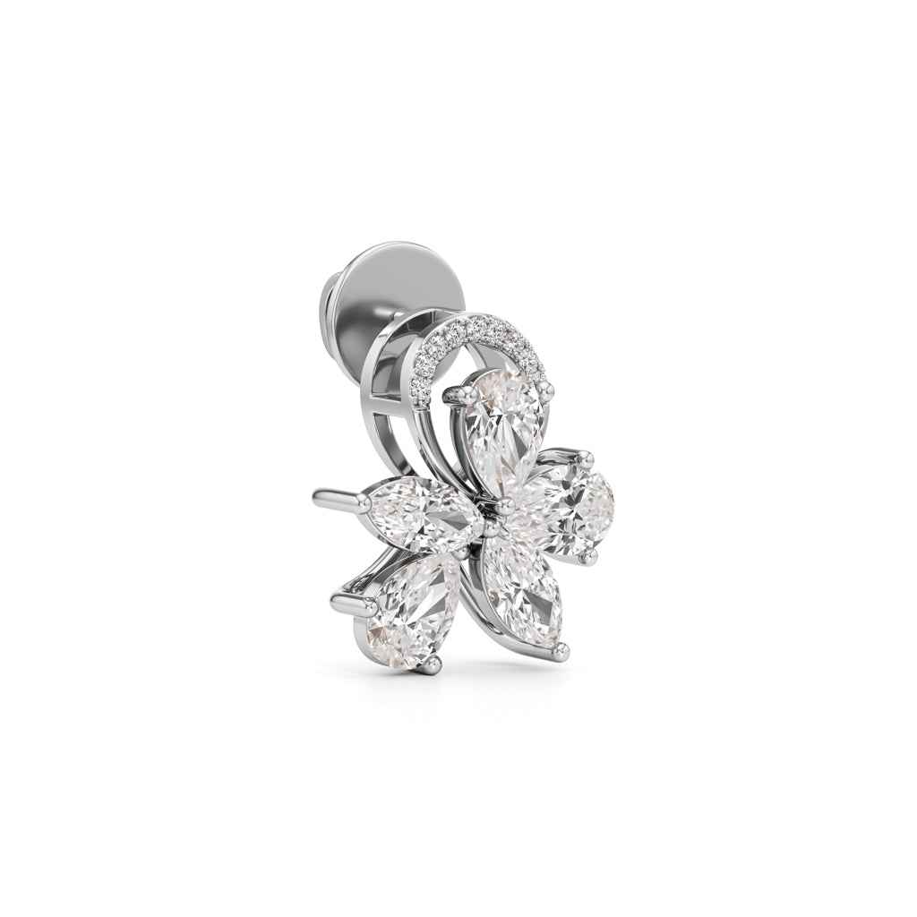 3Ct Marquise Shape Fancy Studs Earrings