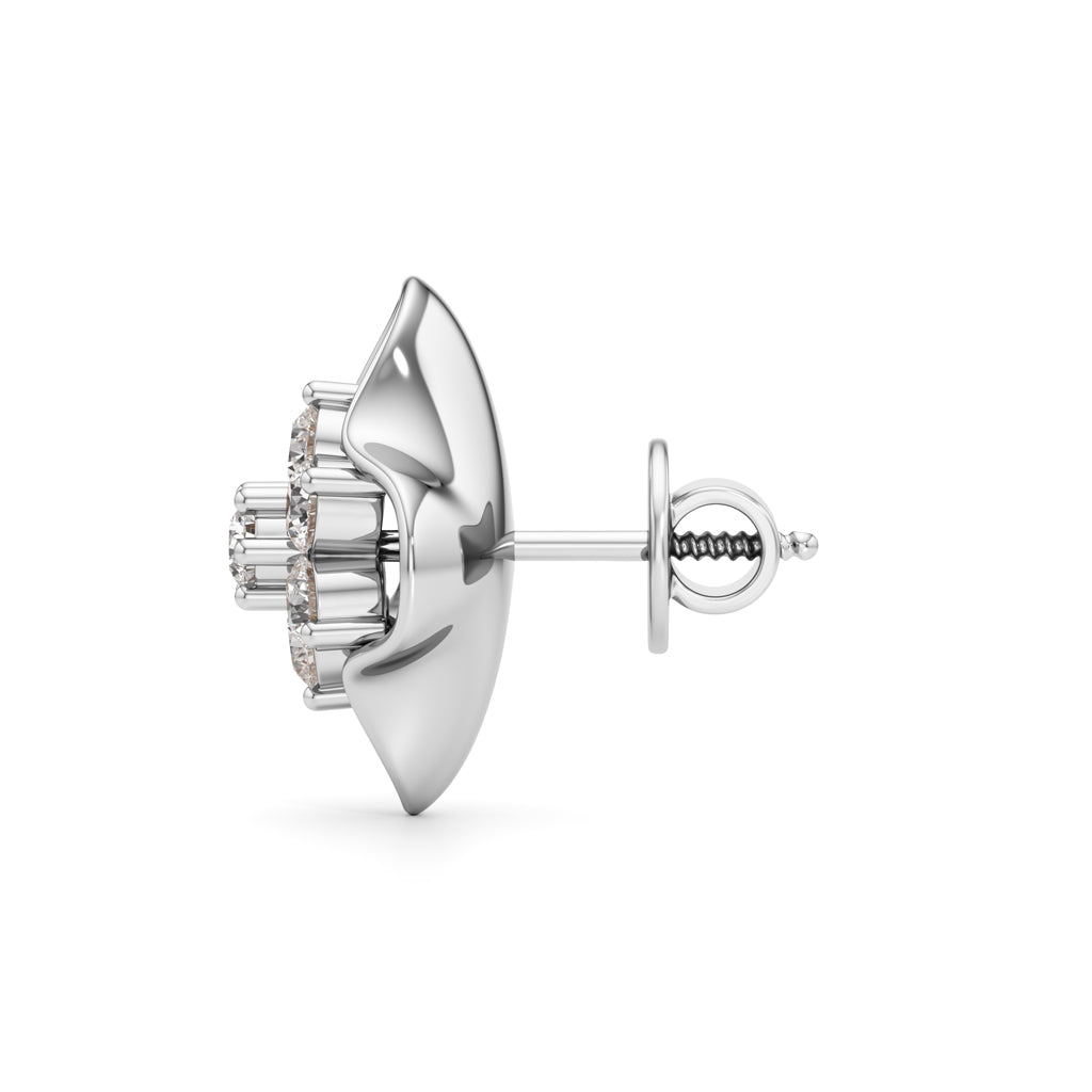 Round Shape Fancy Studs Earrings