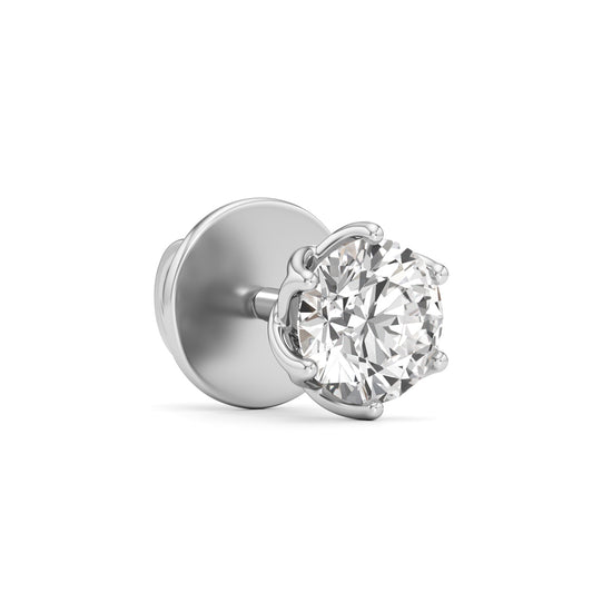 Round Shape Solitaire Studs Earrings