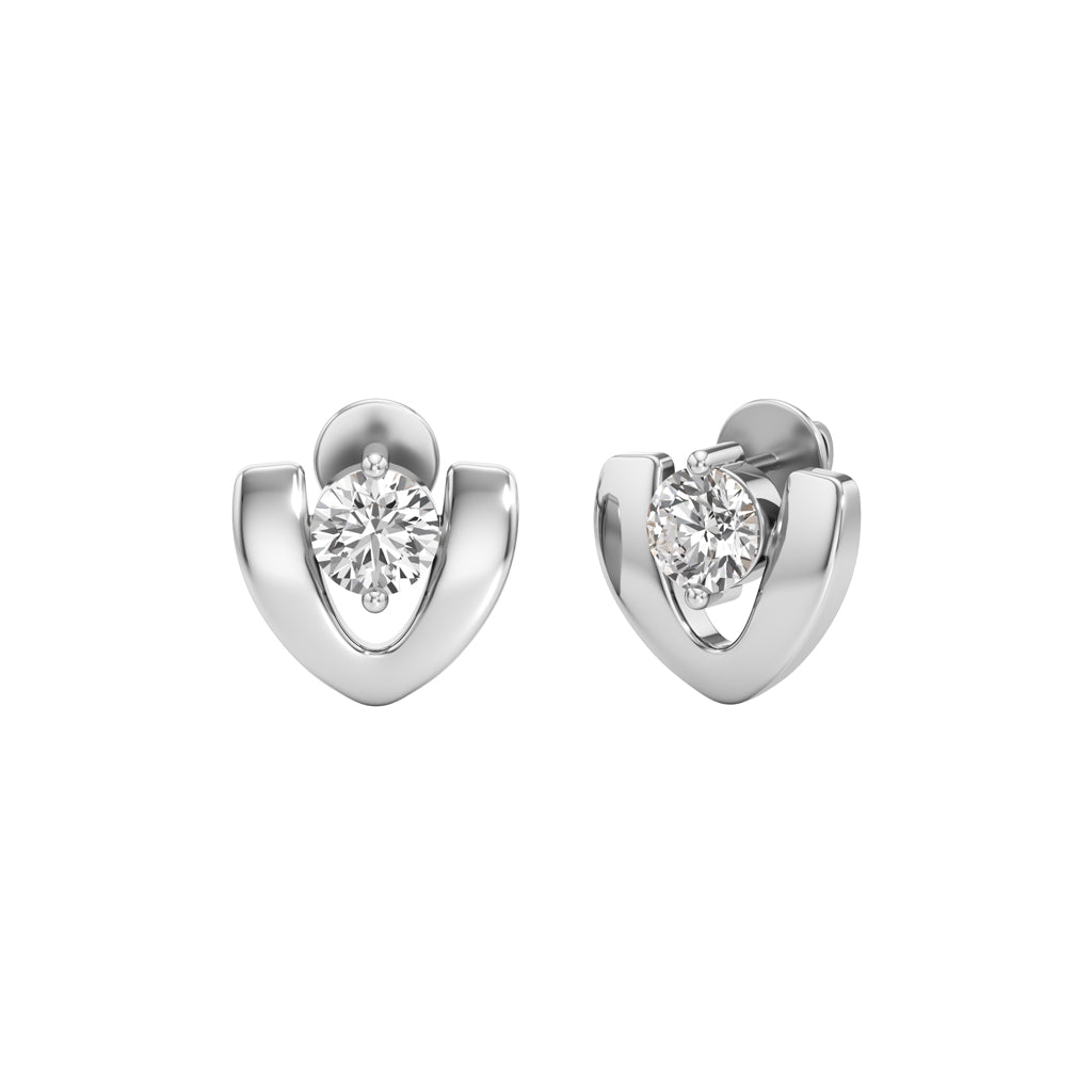 1.5Ct Round Shape Fancy Studs Earrings