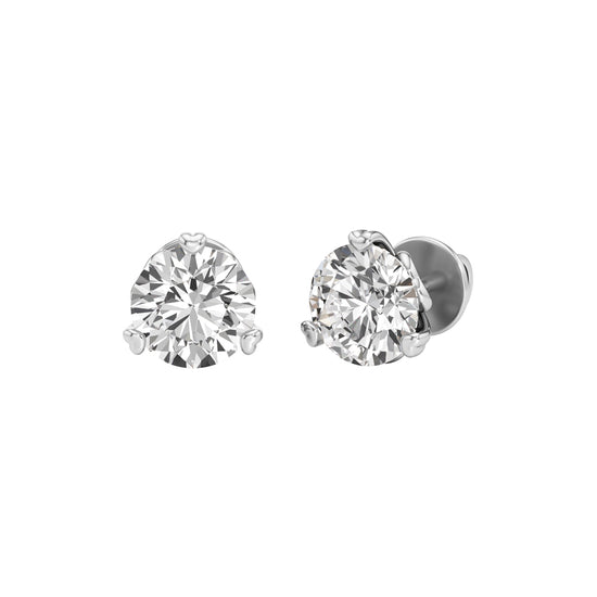 2.5Ct Round Shape Solitaire Studs Earrings