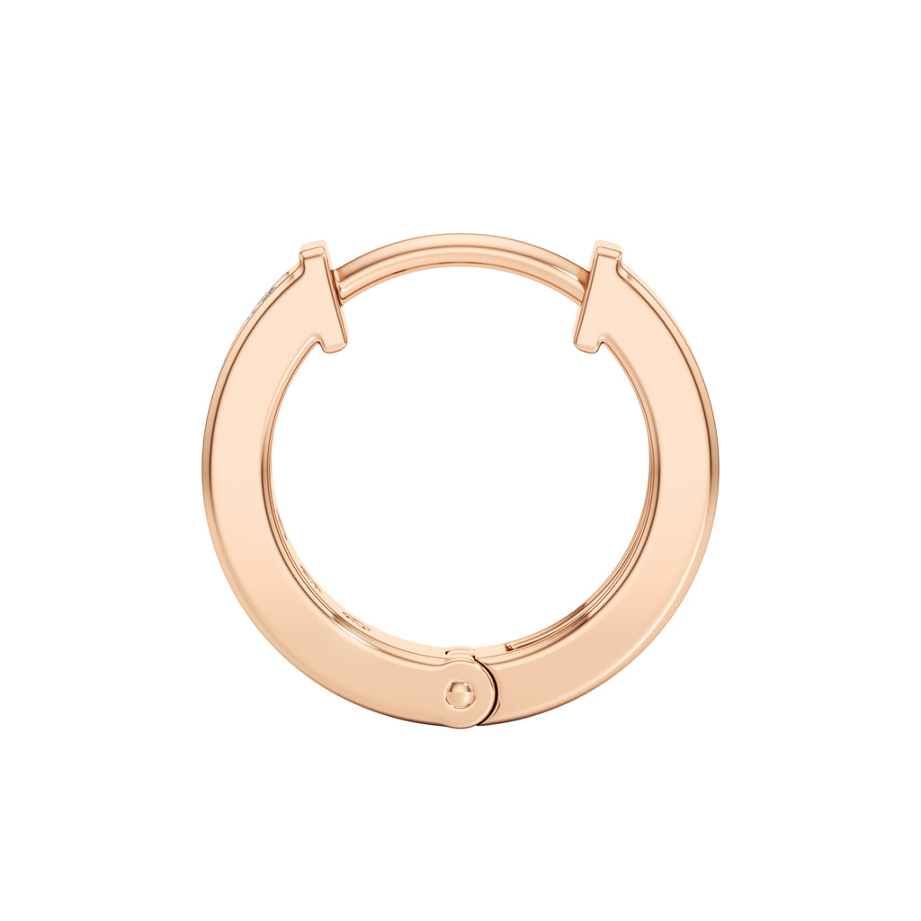 0.5Ct Round Shape Hoops Earrings