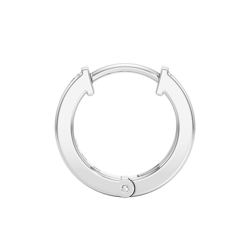 0.5Ct Round Shape Hoops Earrings