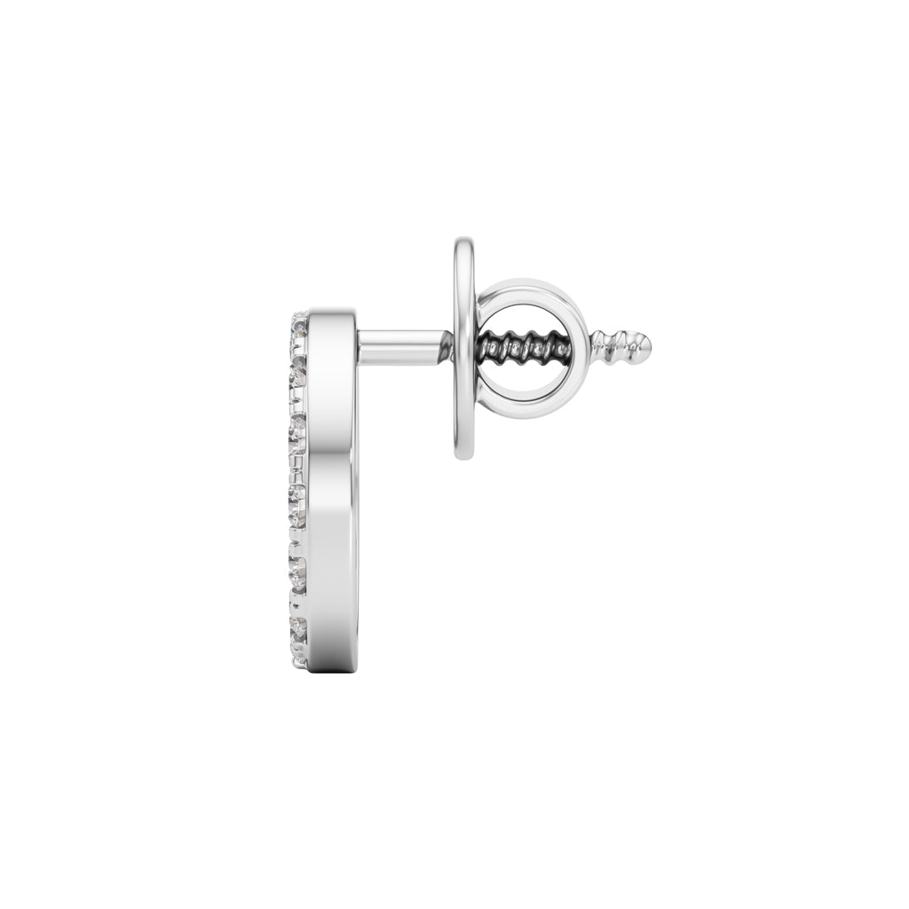 0.25Ct Round Shape Fancy Studs Earrings