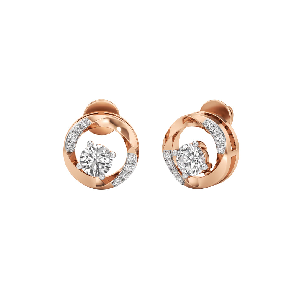 0.5Ct Round Shape Delicate Earrings