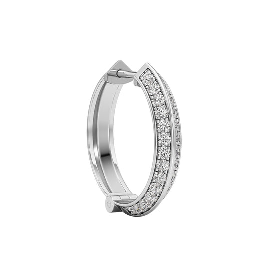 0.75Ct Round Shape,Hoops Earrings