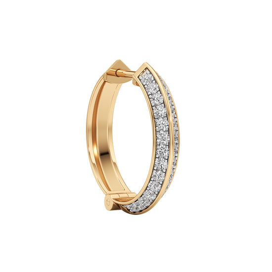 0.75Ct Round Shape,Hoops Earrings