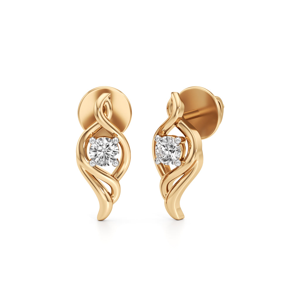 Celestial Spark Round Shape Delicate Earrings