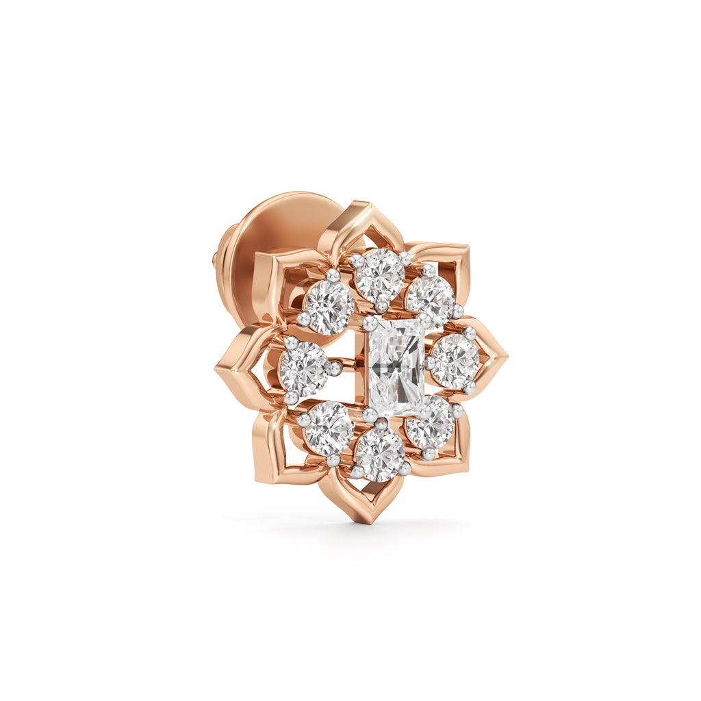 Lustrous Round Radiant Studs