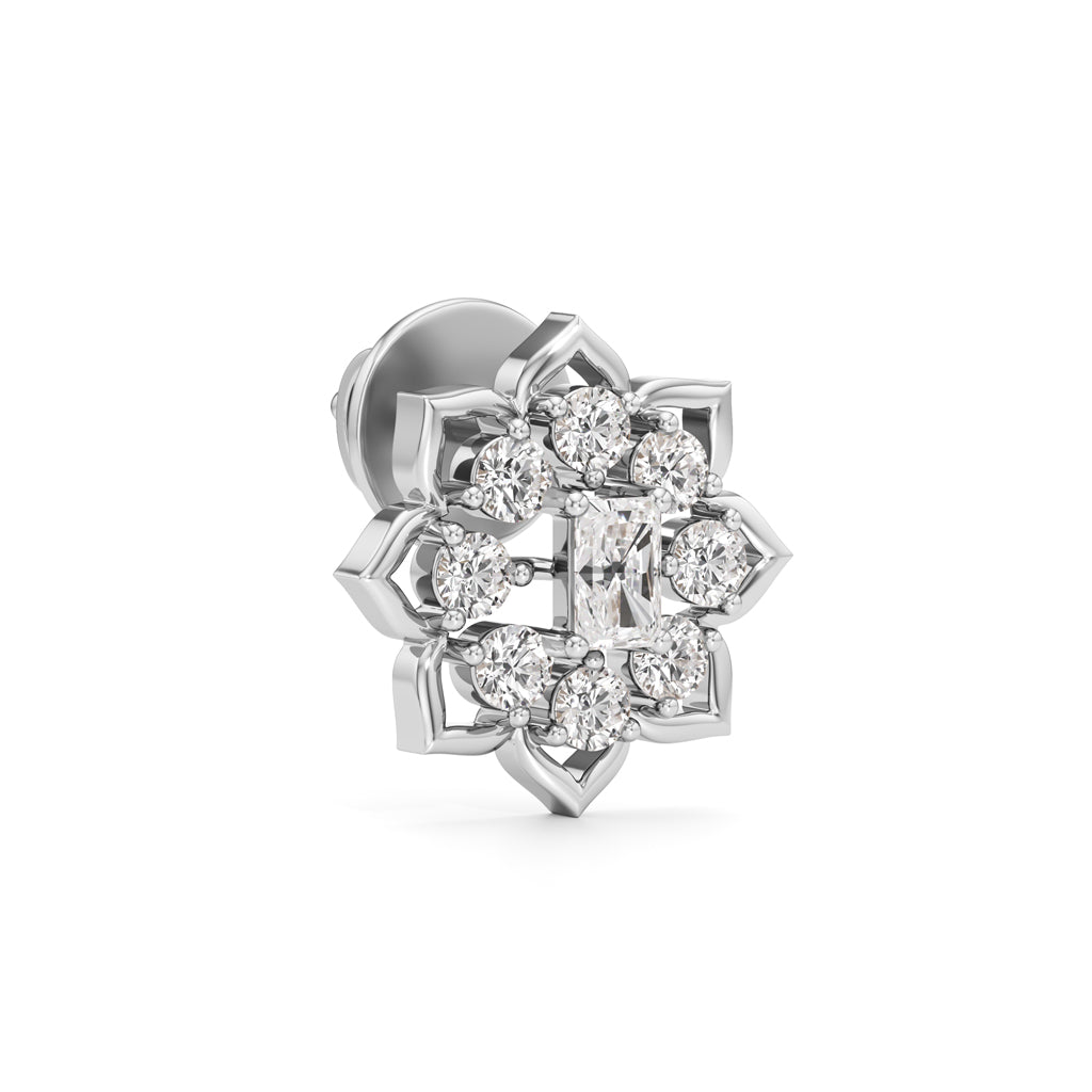 Lustrous Round Radiant Studs