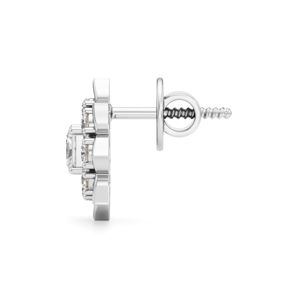 Lustrous Round Radiant Studs