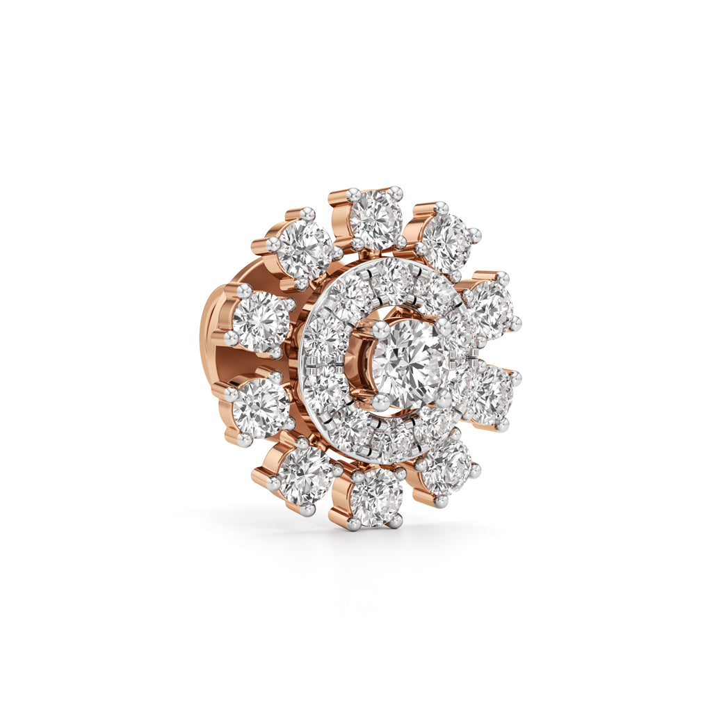 1.25Ct Round Cut Halo Stud