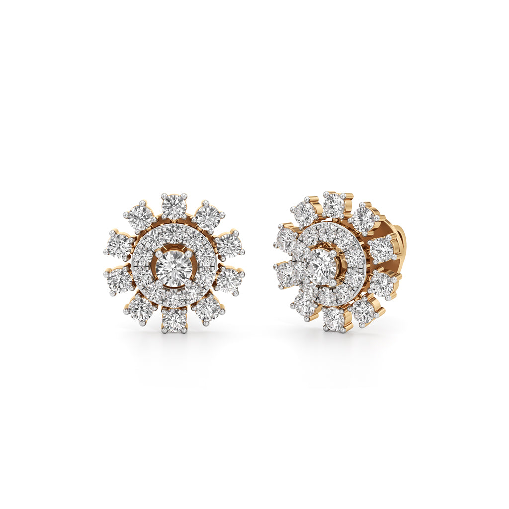1.25Ct Round Cut Halo Stud