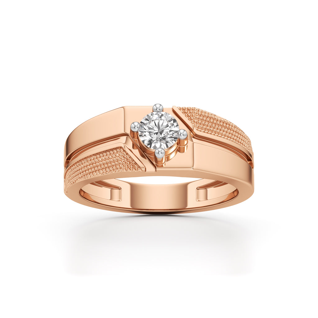 Titan Crest Gents Solitaire Ring