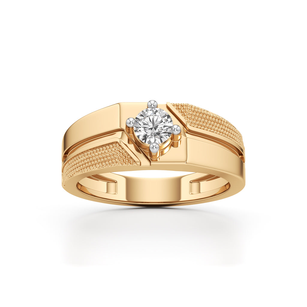 Titan Crest Gents Solitaire Ring