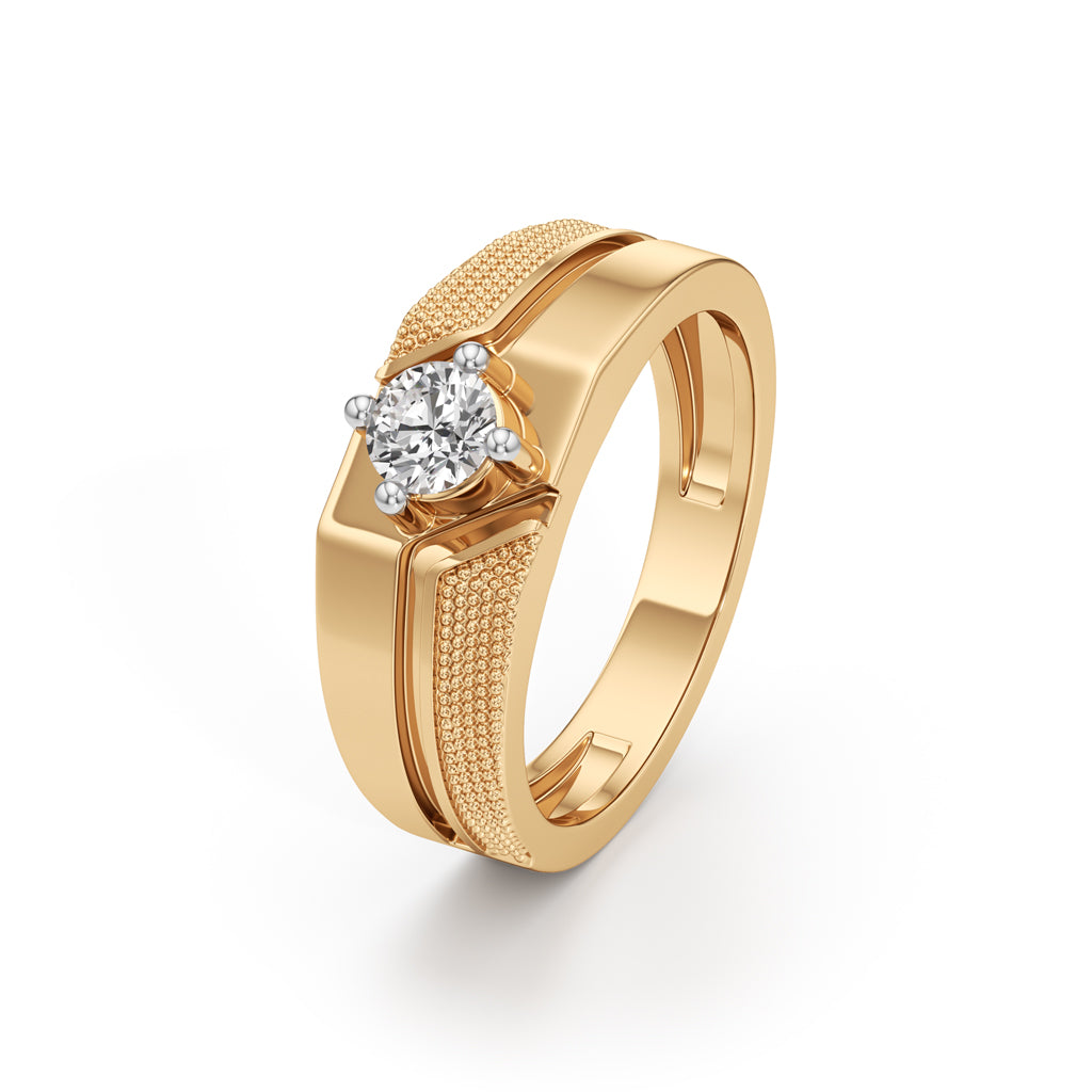 Titan Crest Gents Solitaire Ring
