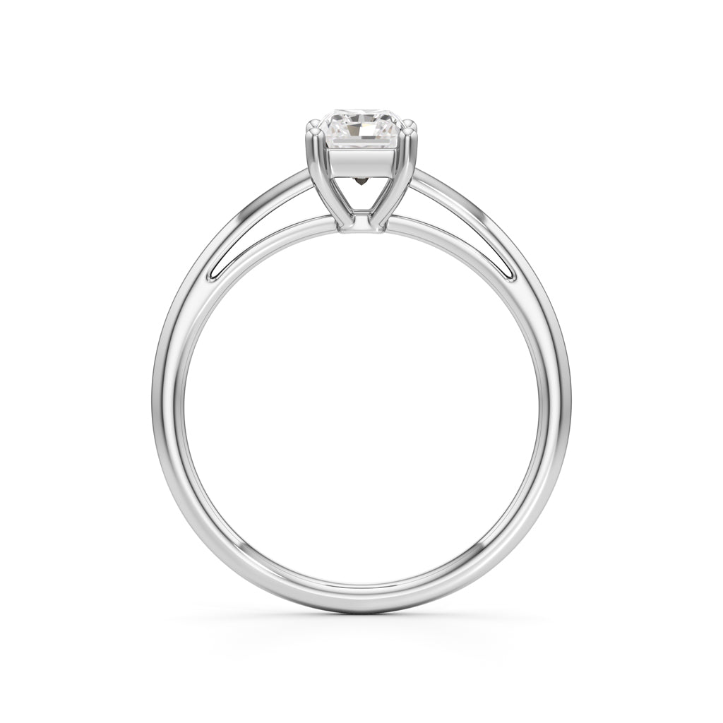 Solira 075Ct Radiant Cut Solitaire Ring