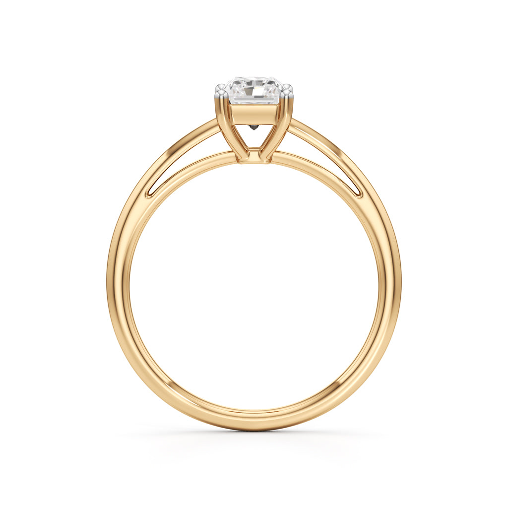 Solira 075Ct Radiant Cut Solitaire Ring