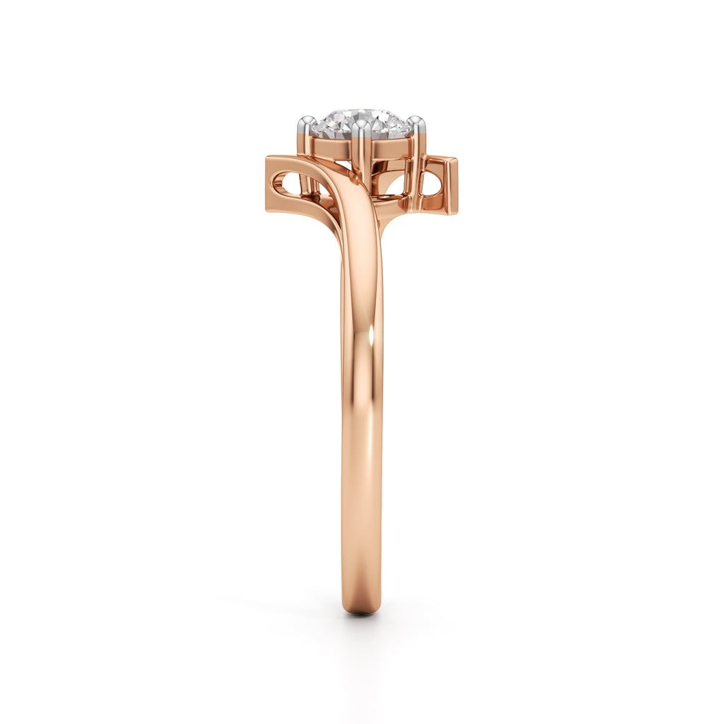 Delivone Round Cut Delicate Ring