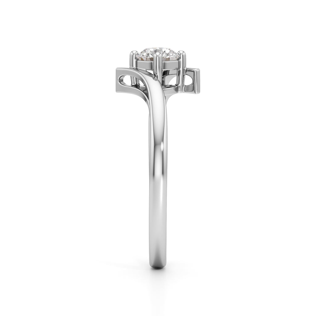 Delivone Round Cut Delicate Ring