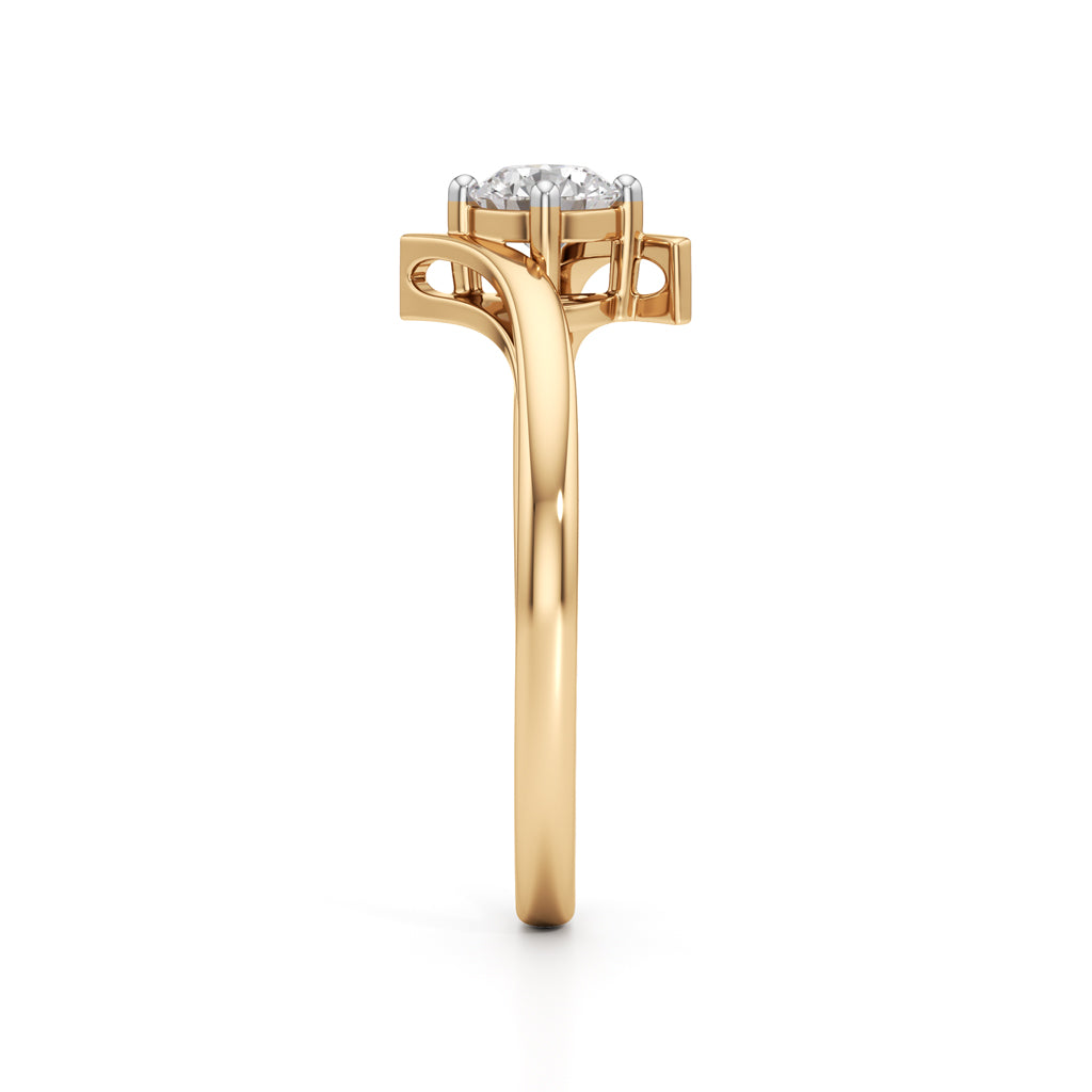 Delivone Round Cut Delicate Ring