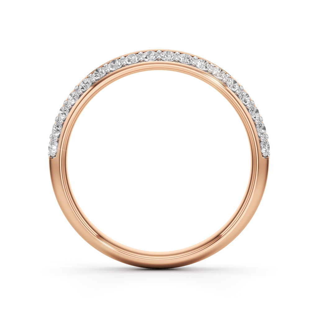 Estrella Two Row Surface Prong Style Ring