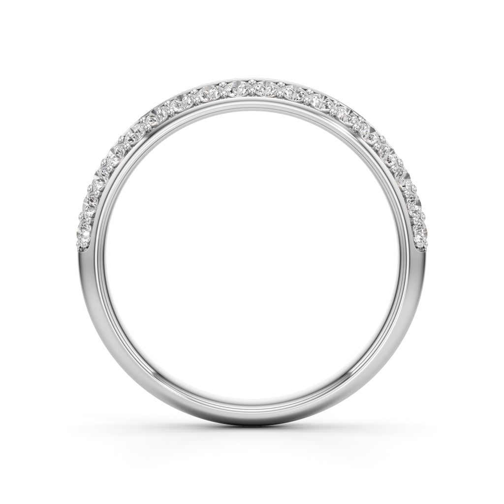 Estrella Two Row Surface Prong Style Ring