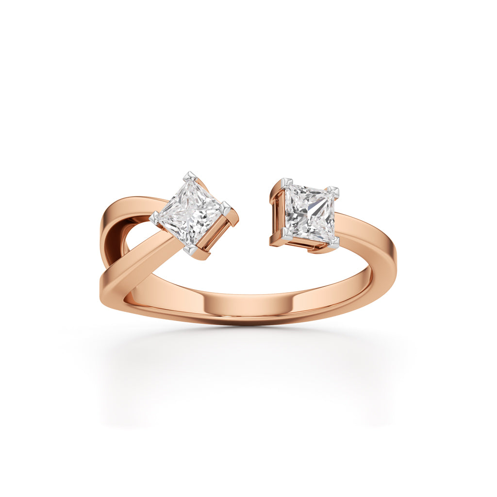 0.25Ct Princess Shape Casual Ring