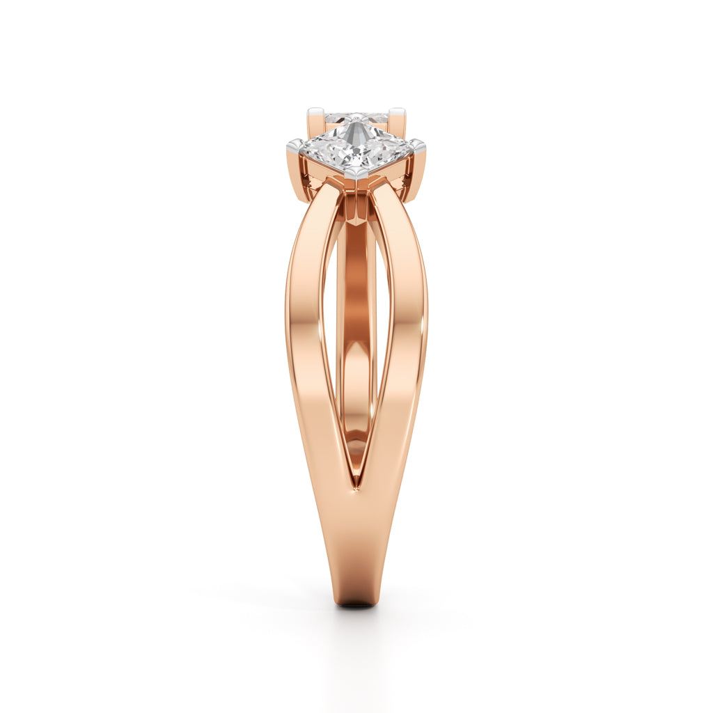 0.25Ct Princess Shape Casual Ring
