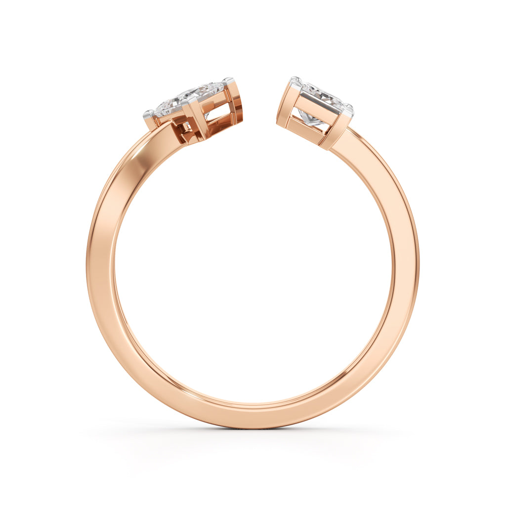 0.25Ct Princess Shape Casual Ring