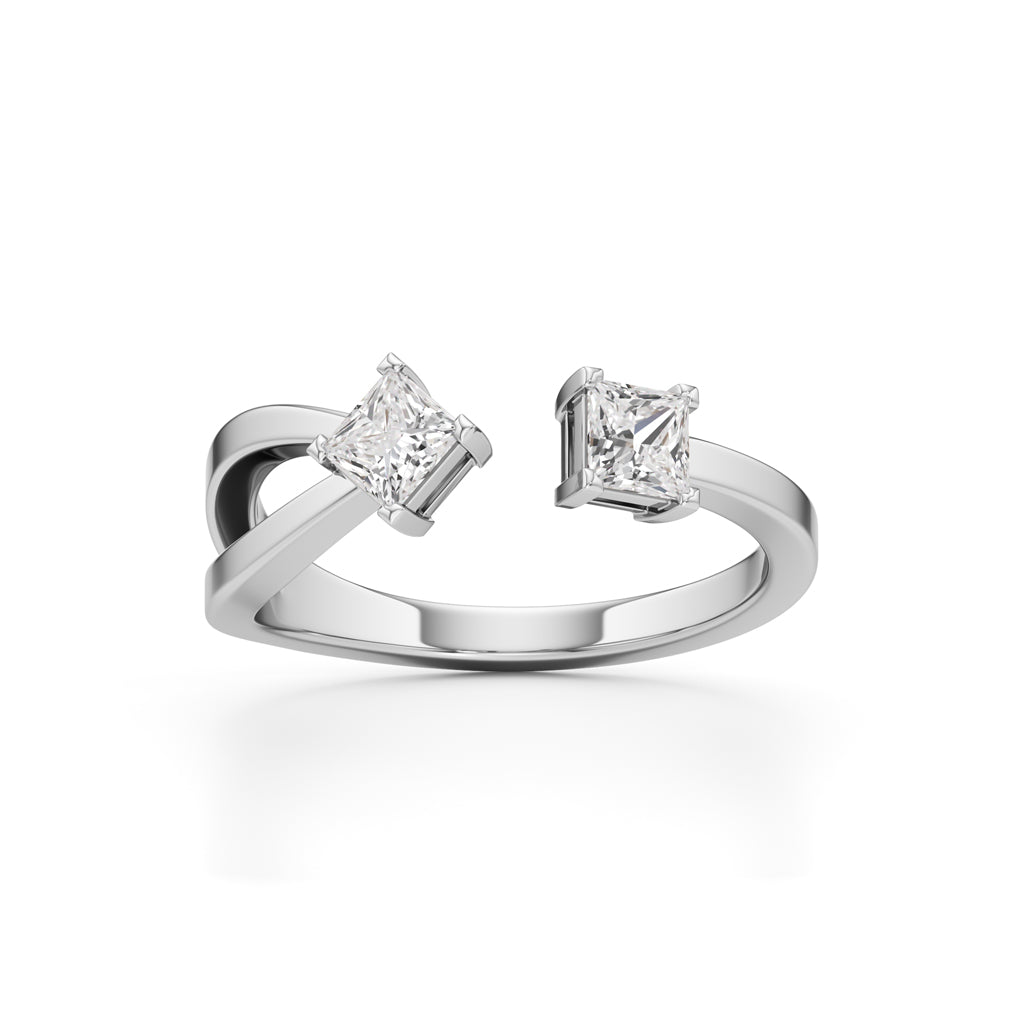 0.25Ct Princess Shape Casual Ring