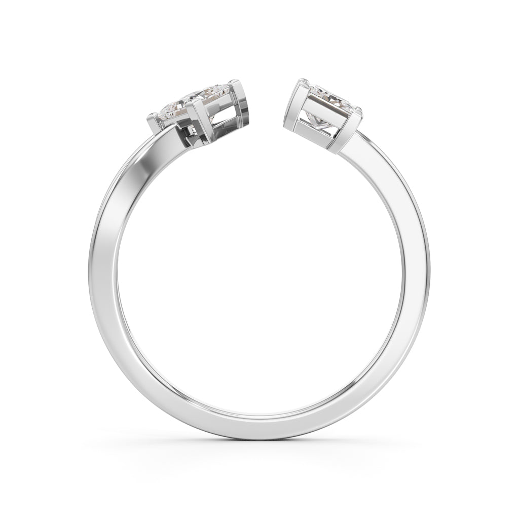 0.25Ct Princess Shape Casual Ring