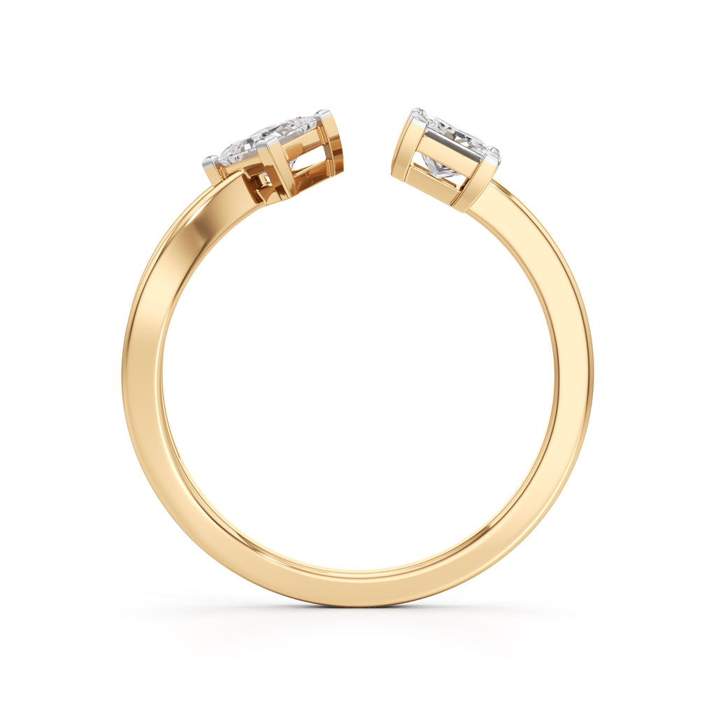 0.25Ct Princess Shape Casual Ring