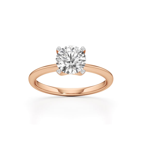 Solirina 1.5Ct Four Prong Round Cut Solitaire Ring