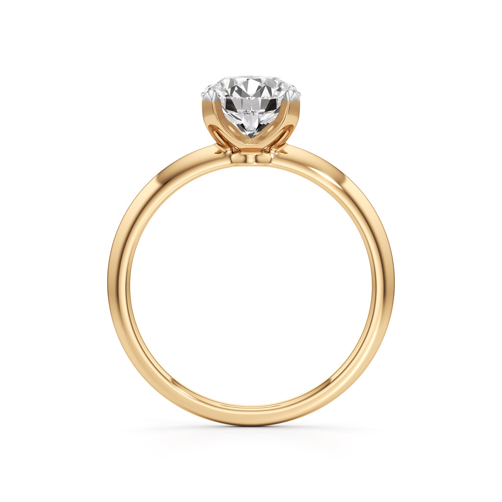 Solirina 1.5Ct Four Prong Round Cut Solitaire Ring