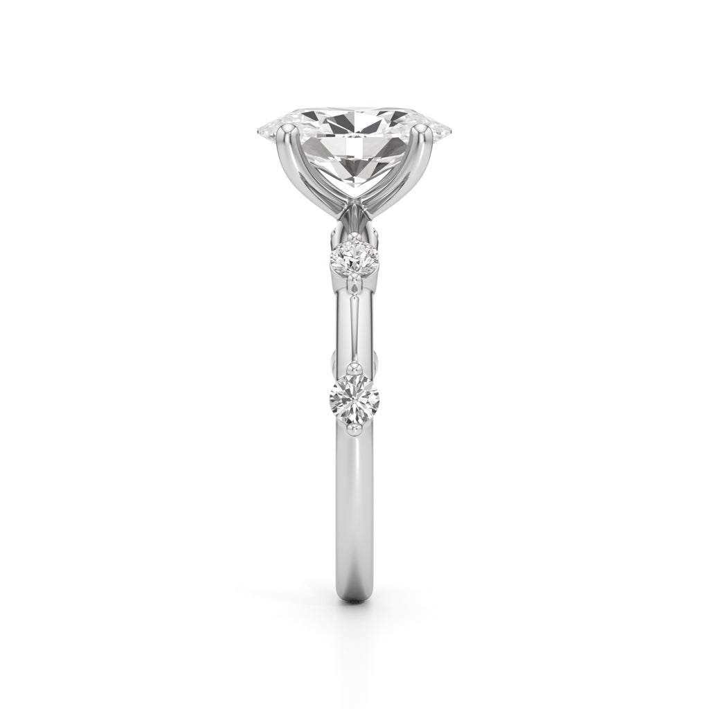 Soliria 225Ct Oval Cut Solitaire Ring