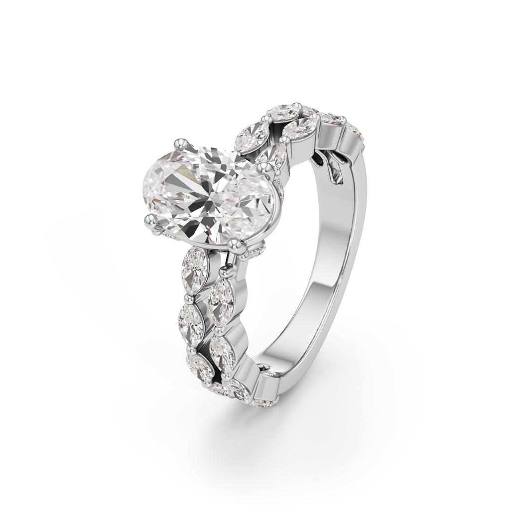 3Ct Oval Shape Engagement