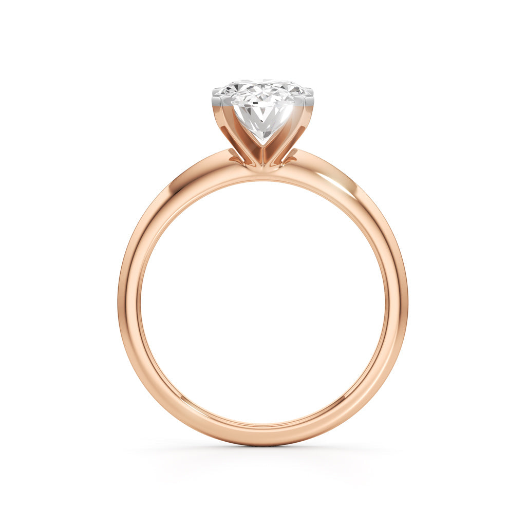 Solenderis 2Ct Oval Cut Solitaire Ring