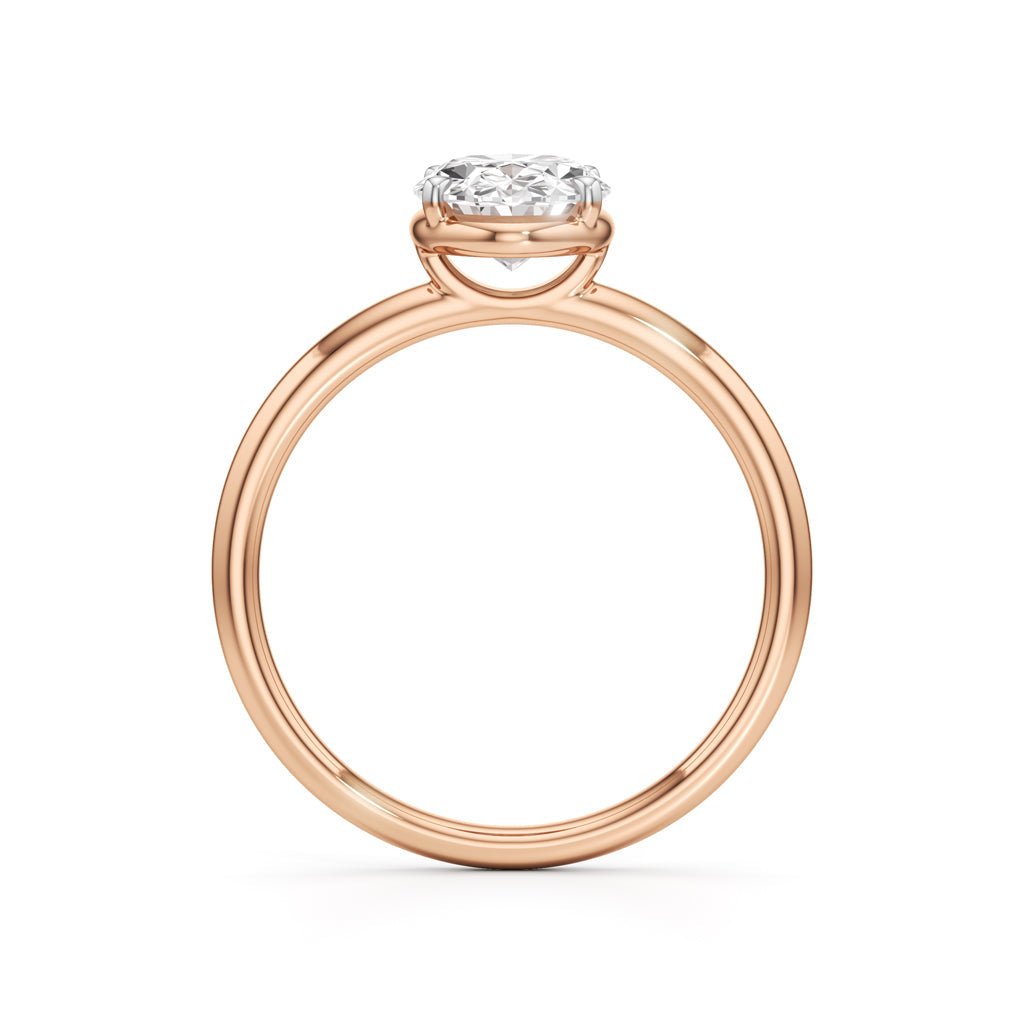 Solondelle 1.50Ct Oval Cut Solitaire Ring
