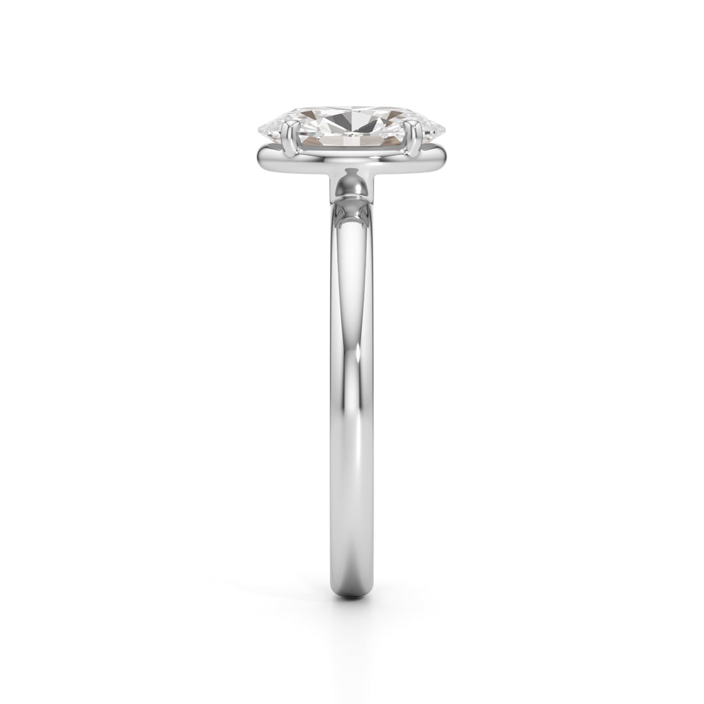 Solondelle 1.50Ct Oval Cut Solitaire Ring
