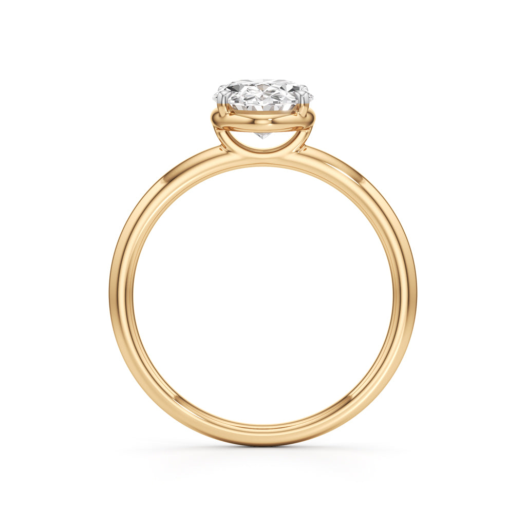 Solondelle 1.50Ct Oval Cut Solitaire Ring
