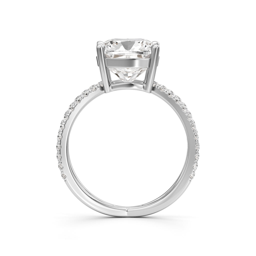 Velarix 4Ct Trilliants Round Cut Ring