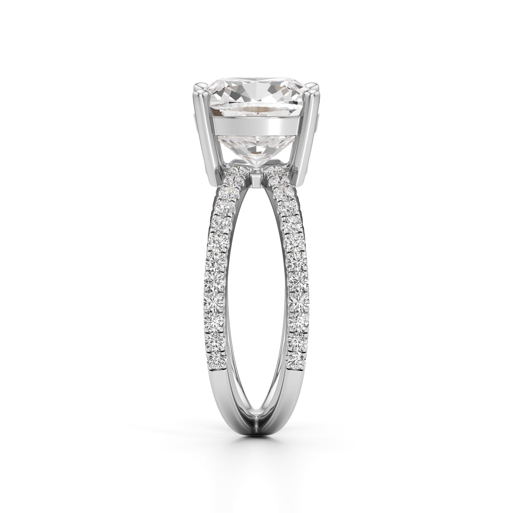 Velarix 4Ct Trilliants Round Cut Ring