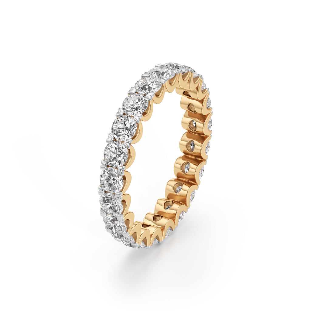 Radiance 275Ct Arc Prong Set Round Ring