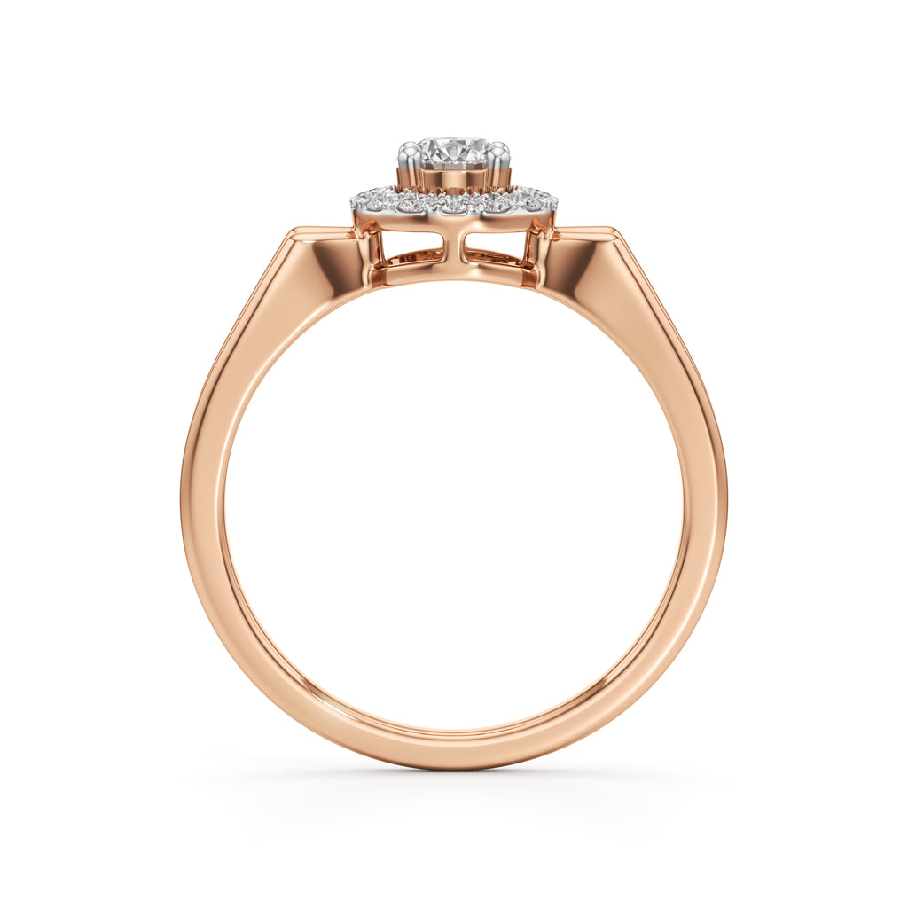 Deliora Split Round Cut Delicate Ring