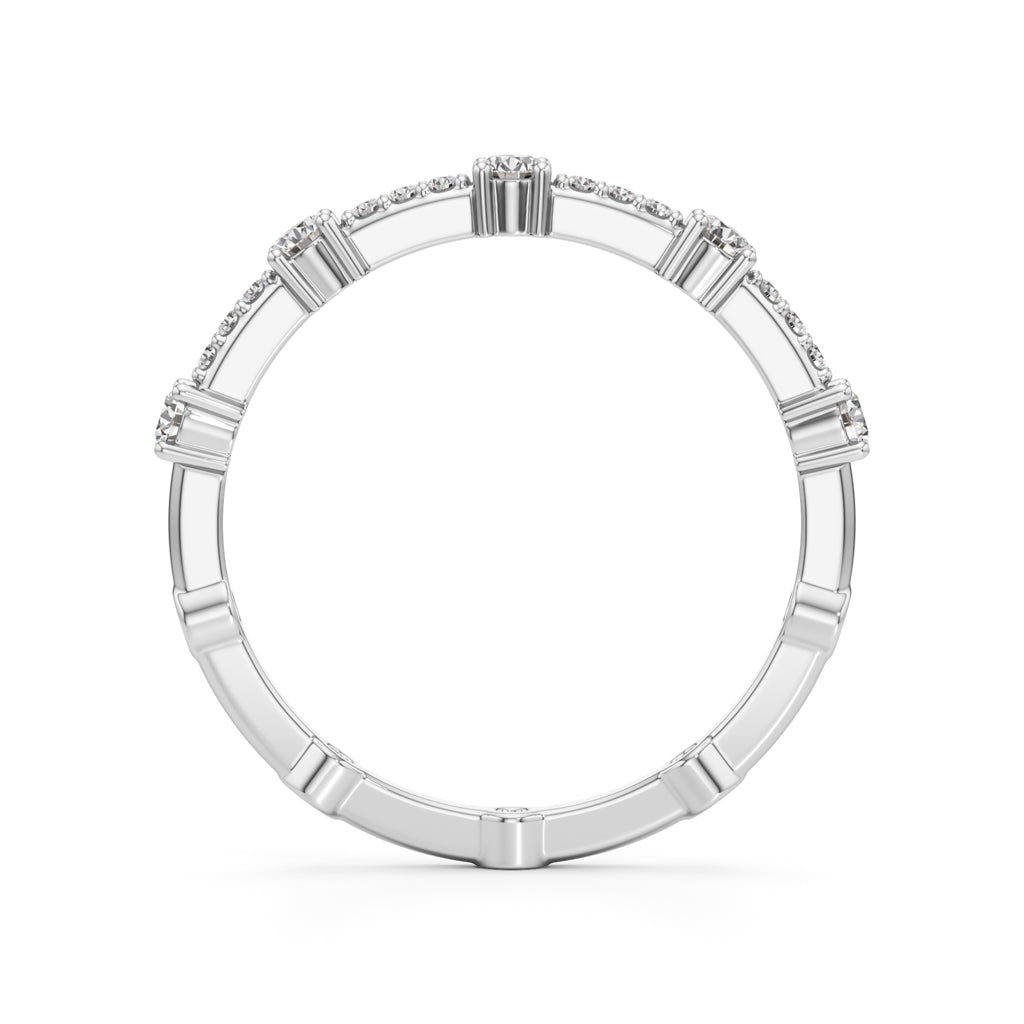 Brilliant Round Delicate Gold Ring