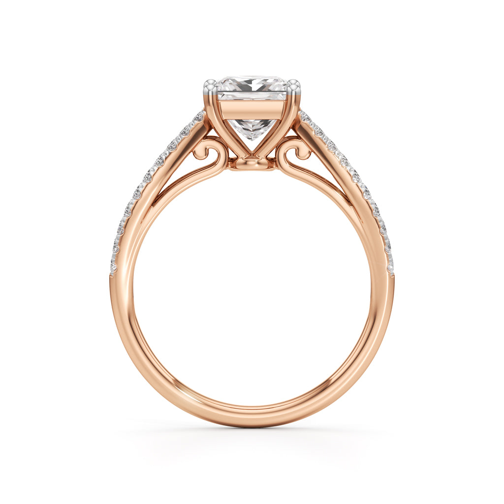 Nayla Princess-Cut Solitaire Ring