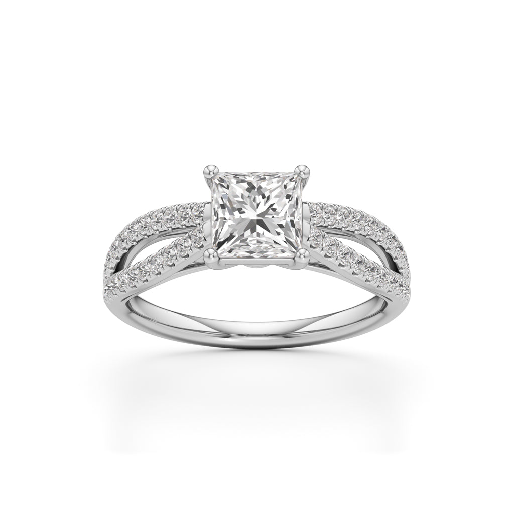 Nayla Princess-Cut Solitaire Ring