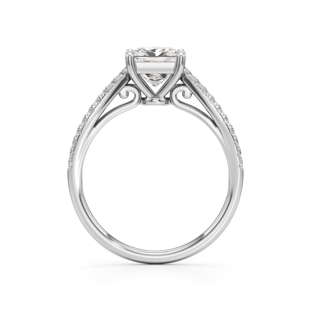 Nayla Princess-Cut Solitaire Ring